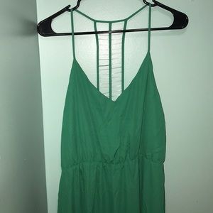 NWT cami top Kelly green maxi dress with slit